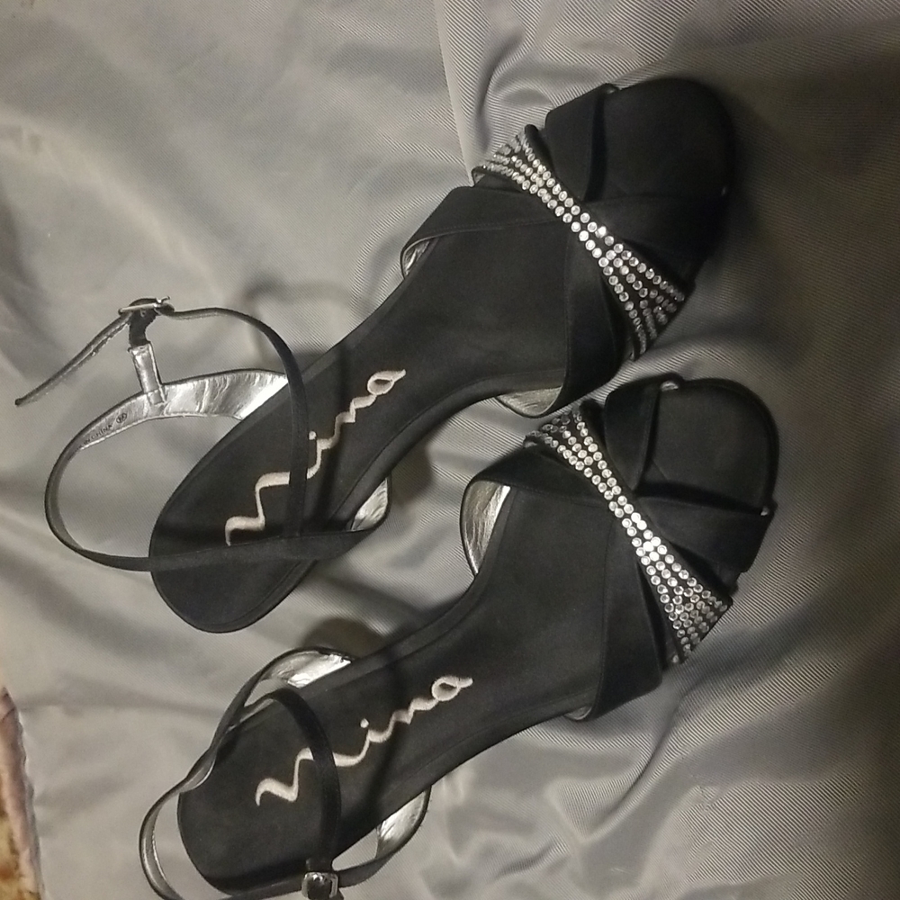 Nina rinestone dress heels